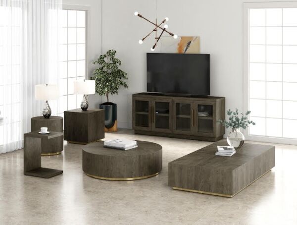 طاولة قهوة دائرية ماشينتو