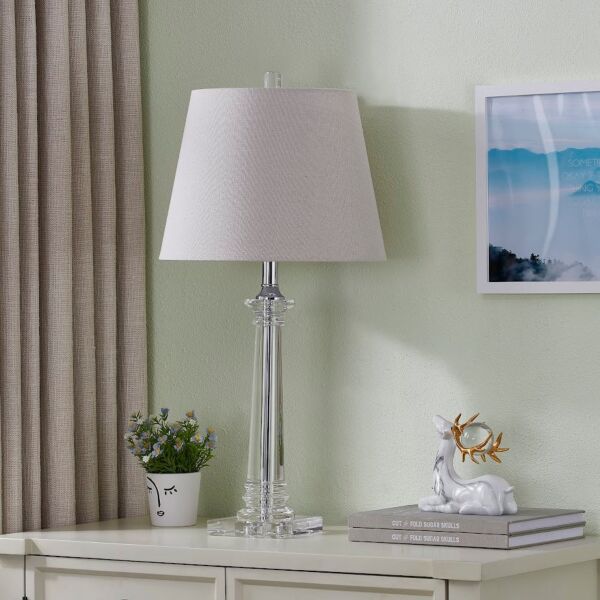 أبجورة طاولة كريستال سفيتلانا - ابيض