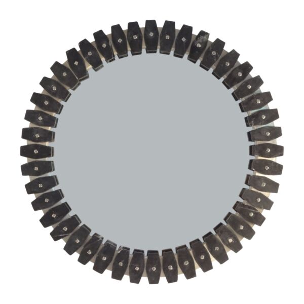 مرآة حائط دائرية كومار - اسود