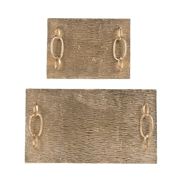 طقم صينية رادا قطعتين - ذهبي