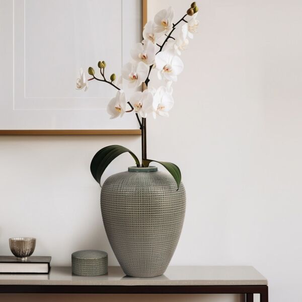 فازة ديمبسي مع غطاء - أخضر