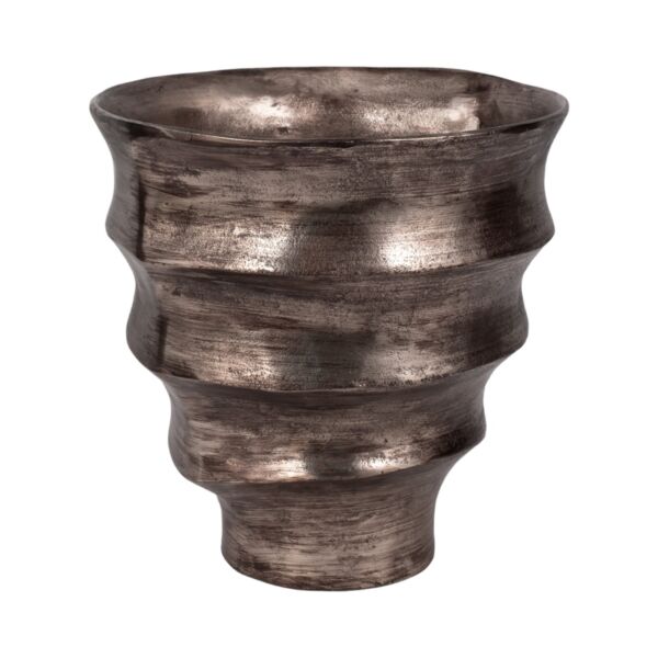 فازة معدنية صغيرة مورين - فضي