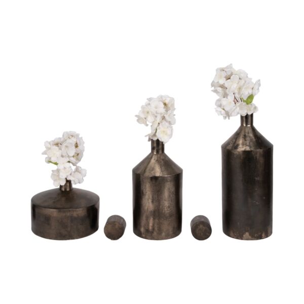 طقم فازة 3 قطع مارسيل - ذهبي