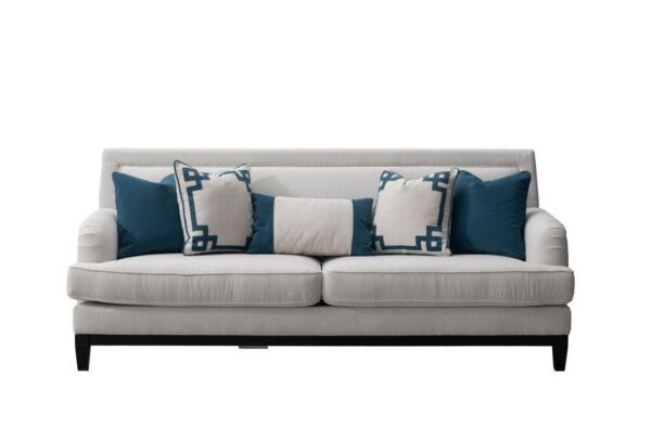 كنبة رباعية يونانية - أبيض