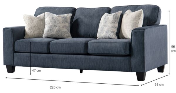 كنبة ثنائية أوشن لوف - ازرق