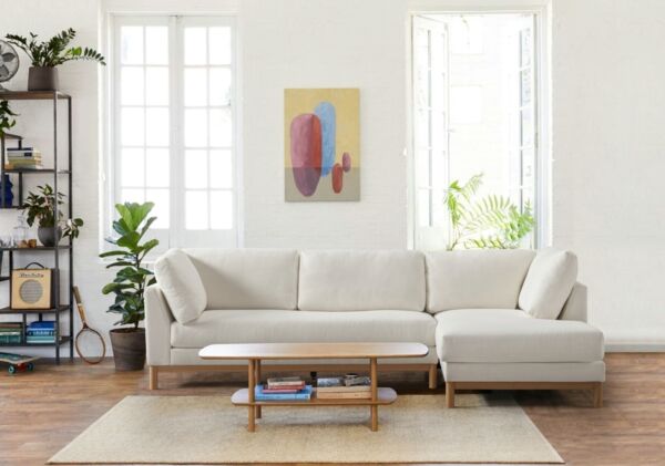 كنب ثنائي بذراع هارجروفن - بيج