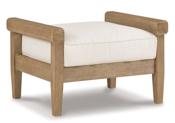 مقعد مع وسادة خارجي مونيغان - بني