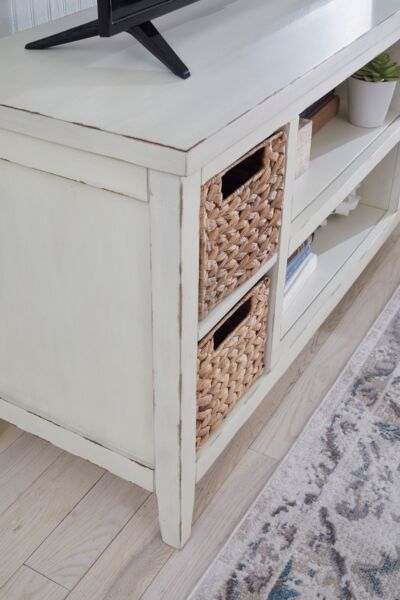 طاولة تلفزيون ميرمين - ابيض