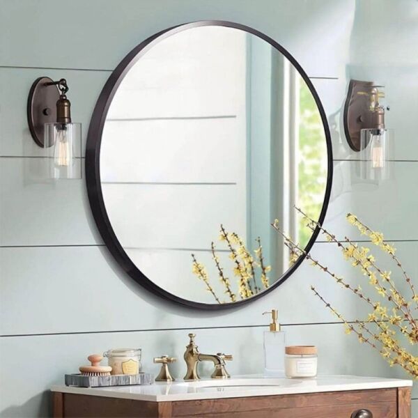 مرآه جدارية ميلو 40×40 سم - اسود