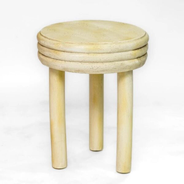 طقم طاولة قهوة وجانبية 5 قطع جبس ليلاس