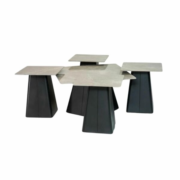 طقم طاولة قهوة وجانبية 5 قطع سينام