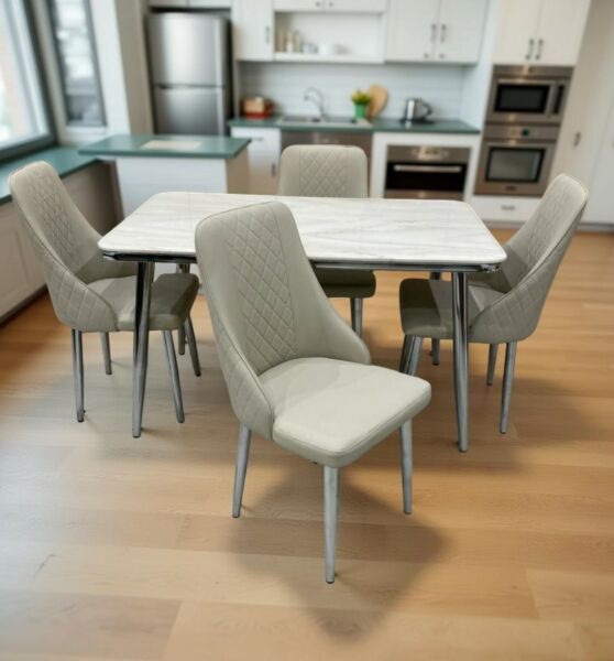 طقم طاولة طعام مع كراسي مارتن - 4 أشخاص