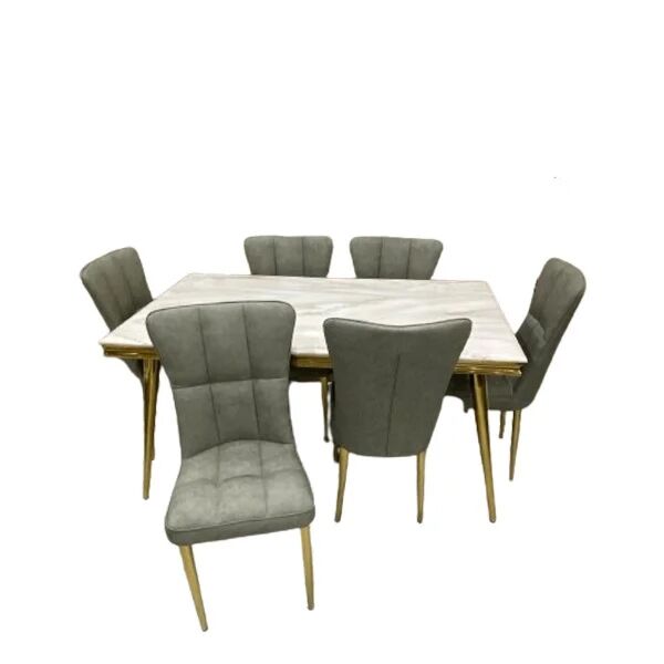 طقم طاولة طعام مع كراسي رولاند 8 أشخاص