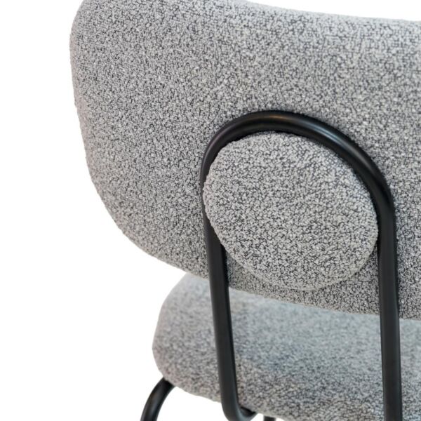 كرسي طعام بوكليه رولسي - رمادي