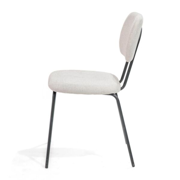 كرسي طعام بوكليه رولسي - ابيض