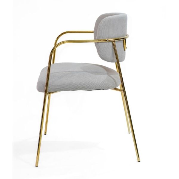 كرسي طاولة طعام البا - رمادي