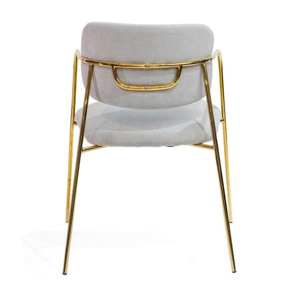 كرسي طاولة طعام البا - رمادي