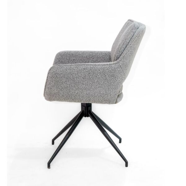 كرسي طاولة طعام بوكليه اندريال - رمادي