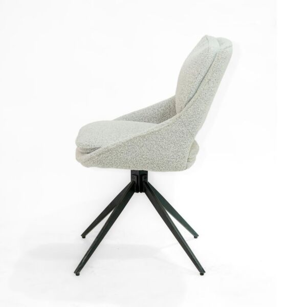 كرسي طاولة طعام بوكليه بينكول - رمادي فاتح