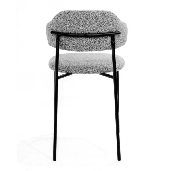 كرسي طعام بوكليه بيكورا - رمادي