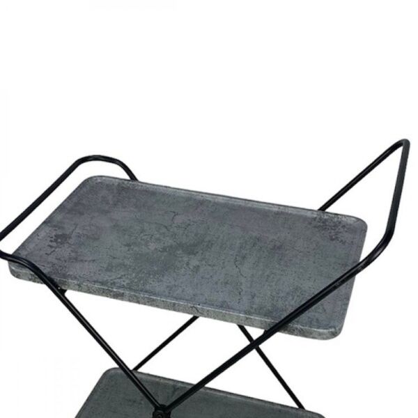 عربة خدمة مستطيلة اباري - رمادي