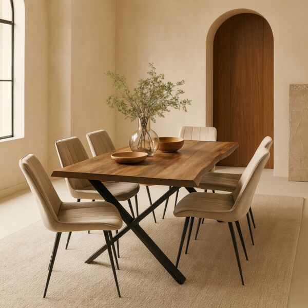 طقم طاولة طعام مع 6 كراسي سولين