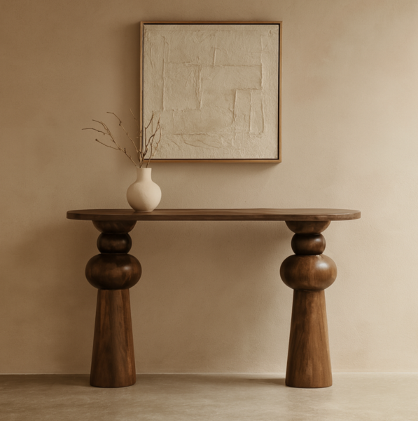 كونسول خشب هندي