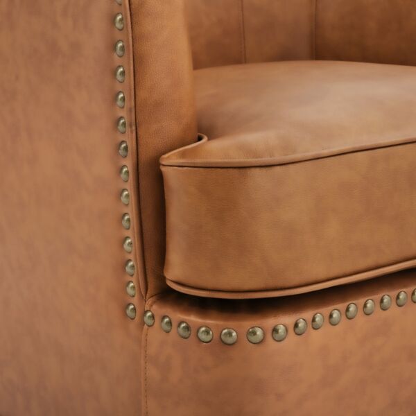 كرسي مفرد دوار بارل - برتقالي