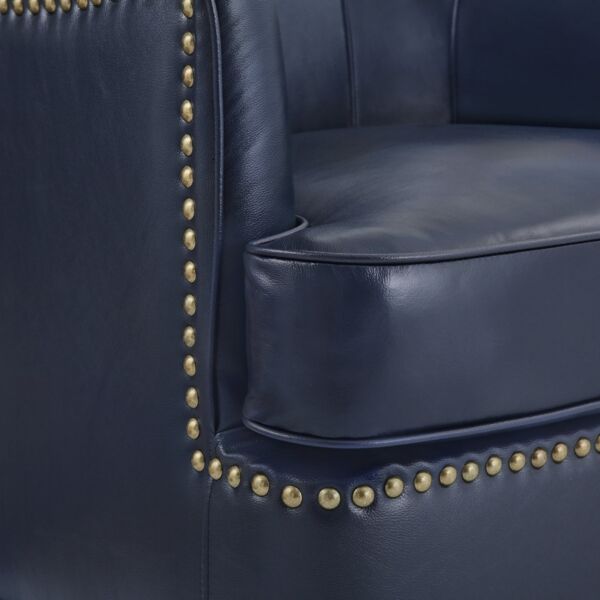 كرسي مفرد دوار بارل - ازرق