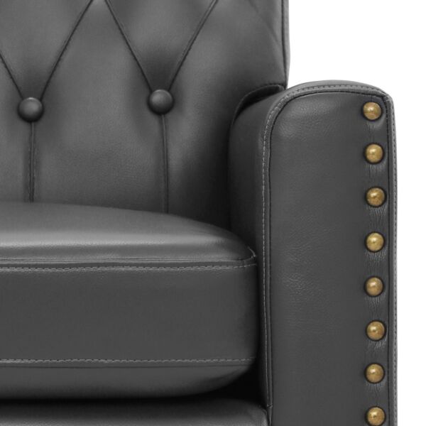 كرسي مفرد لوميير - رمادي غامق