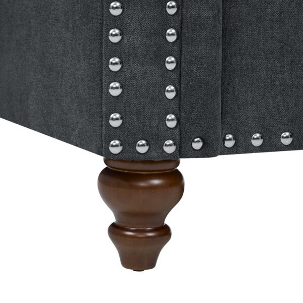 كرسي مفرد شايدا - رمادي غامق