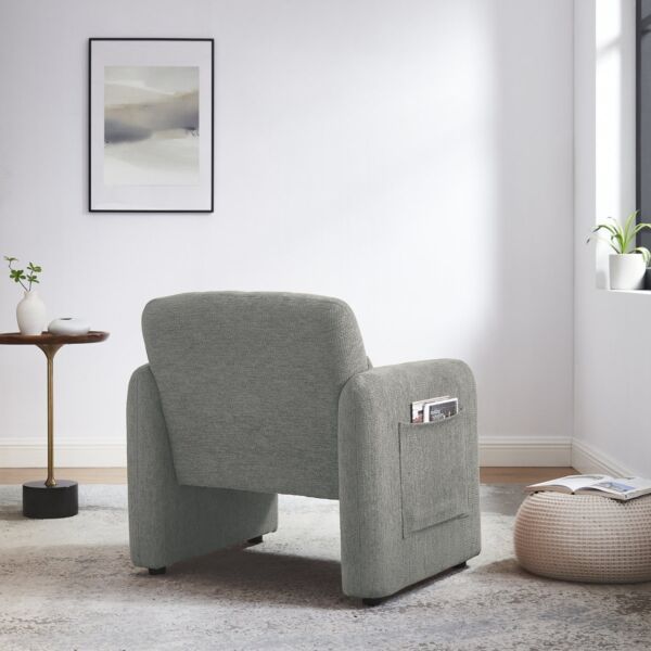 كرسي مفرد فيردي - رمادي