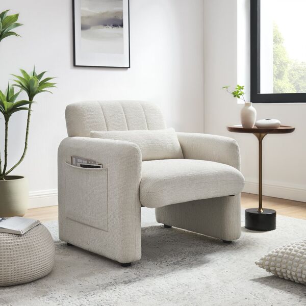 كرسي مفرد فيردي - ابيض