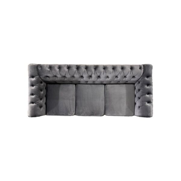 طقم كنب سولفير - رمادي غامق