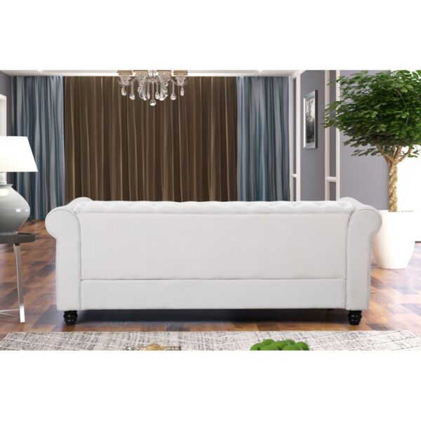 طقم كنب سولفير - ابيض