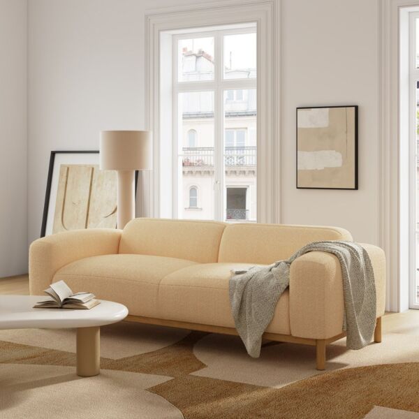 كنبة ثلاثية بوكليه مولار - بني