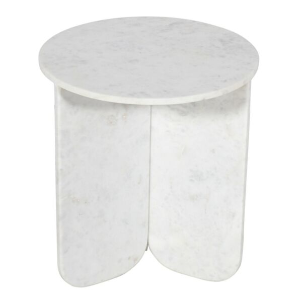 طاولة جانبية ميرولا - ابيض