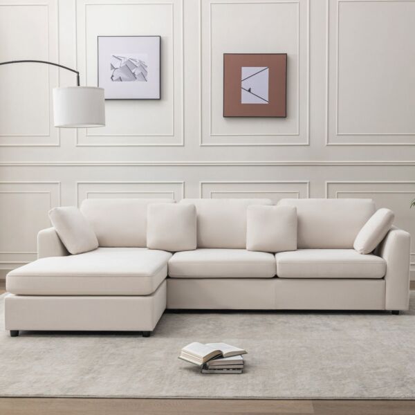 كنب زاوية مايسون - بيج