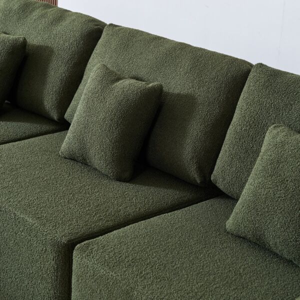 كنب زاوية بوكليه لافيتا - اخضر