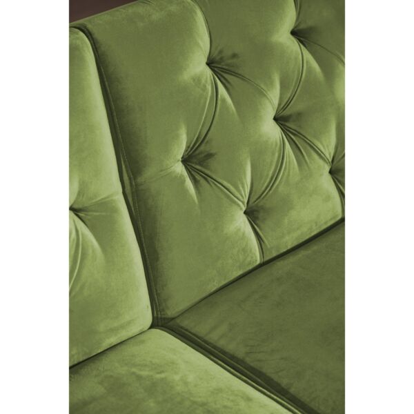 كنبة ثلاثية مخمل بافاريا - اخضر