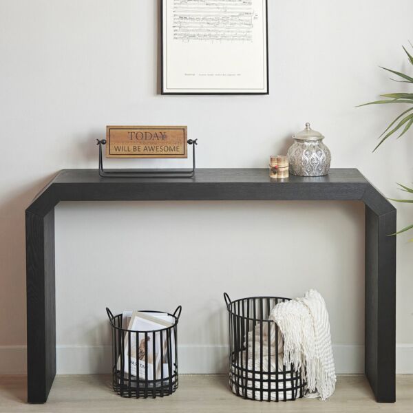 كونسول خشب ألفريد - اسود