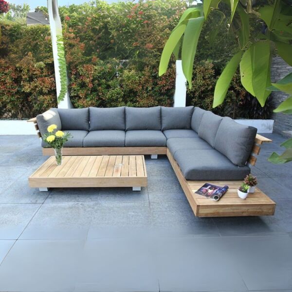 طقم جلسة خارجية هاربورستون - رمادي