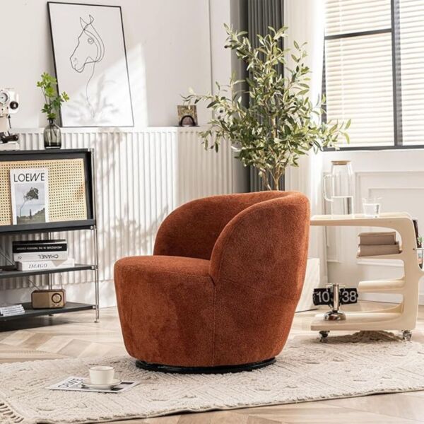 كرسي مفرد بوكليه ميستيك جروف - برتقالي