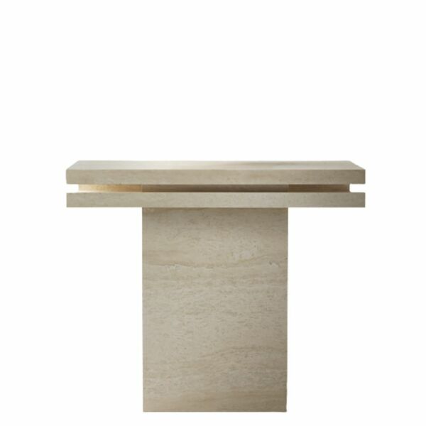 طاولة طعام رخام ترافنتينو 8 أشخاص بيكو - بيج