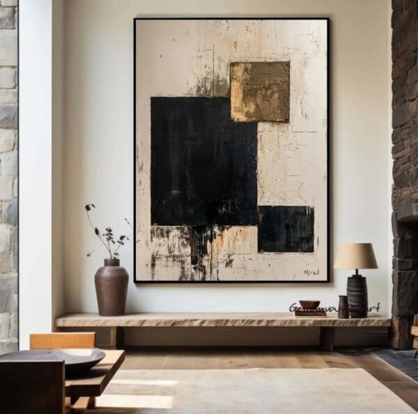 لوحة فنية تجريدية سرلا