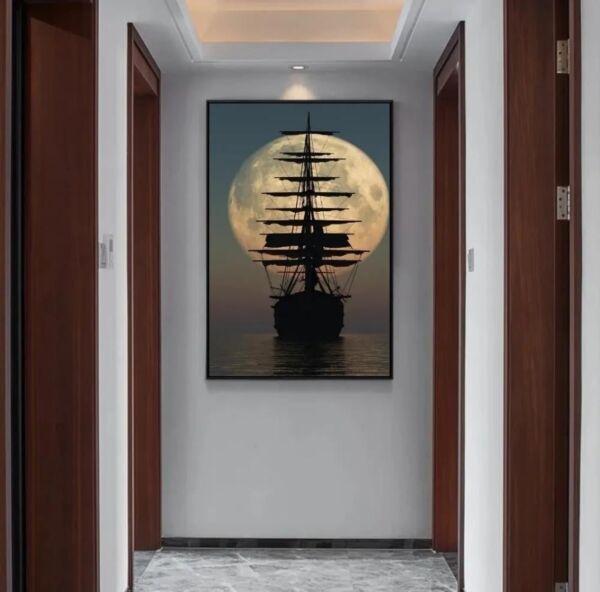 لوحة فنية ديكورية سفينة