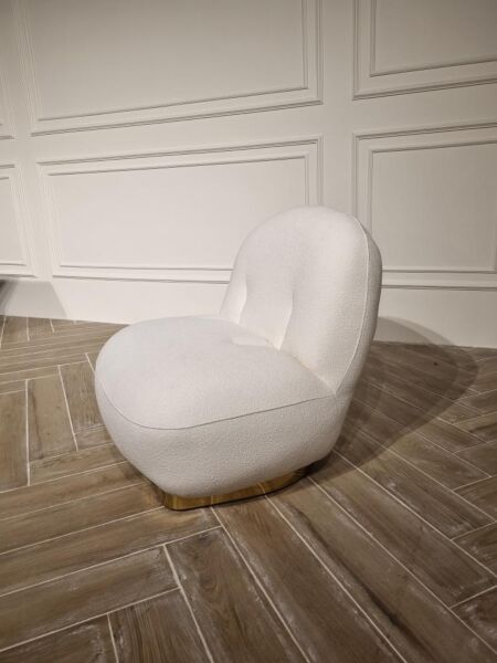 كرسي مفرد همستر - أبيض