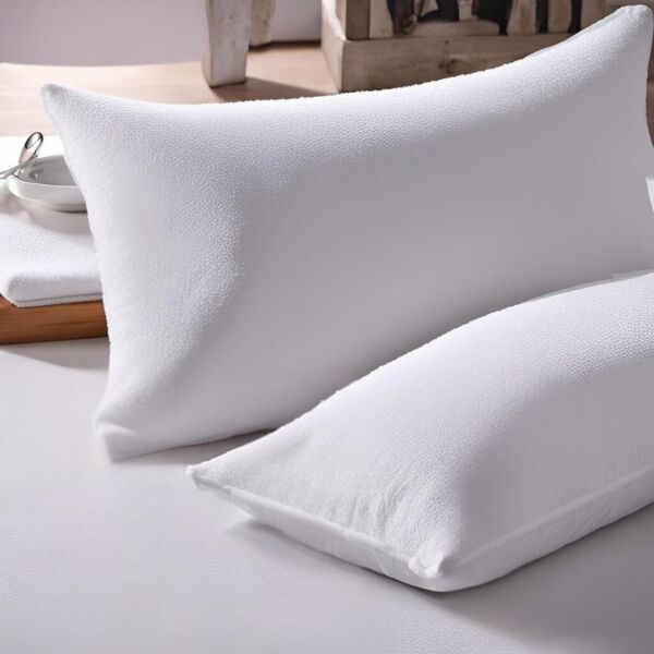 غطاء وسادة قطن مقاوم للماء 75×50 سم - ابيض