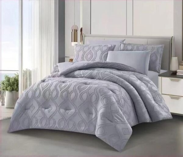 طقم لحاف صيفي ارلي - رمادي