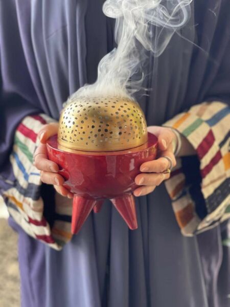 مبخرة كلاسي احمر - صغير 